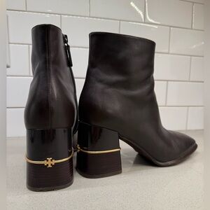 Tory Burch Chocolate Brown Heeled Boots